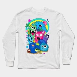 Cheerful company of monsters_2 Long Sleeve T-Shirt